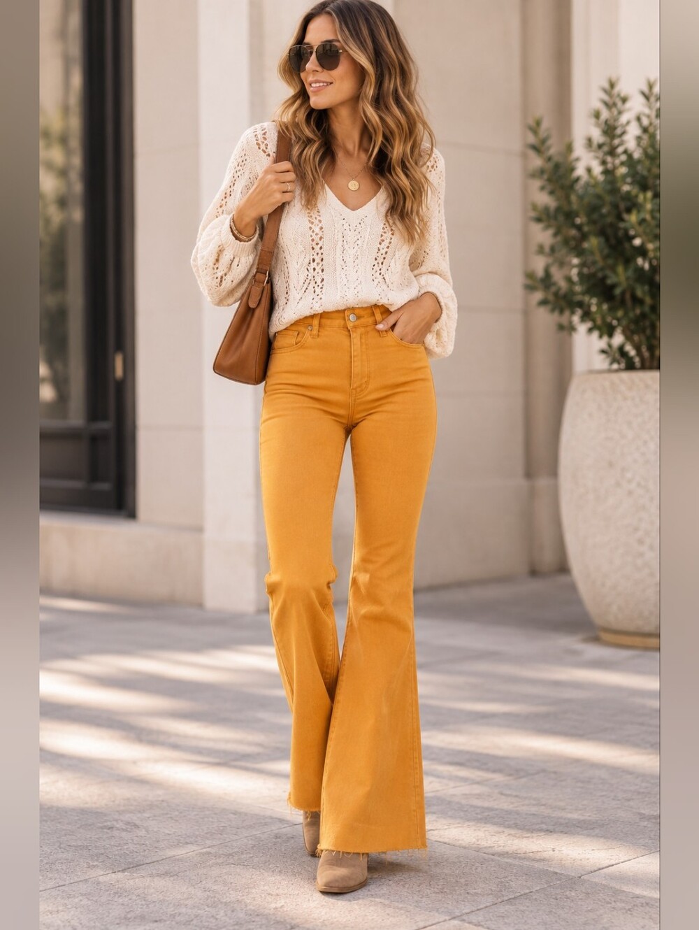 Judy Blue Women's Flare Jeans HR Tummy Control Marigold Fall Retro 11/30 NEW